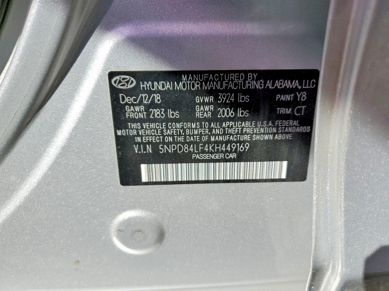 2019 HYUNDAI ELANTRA