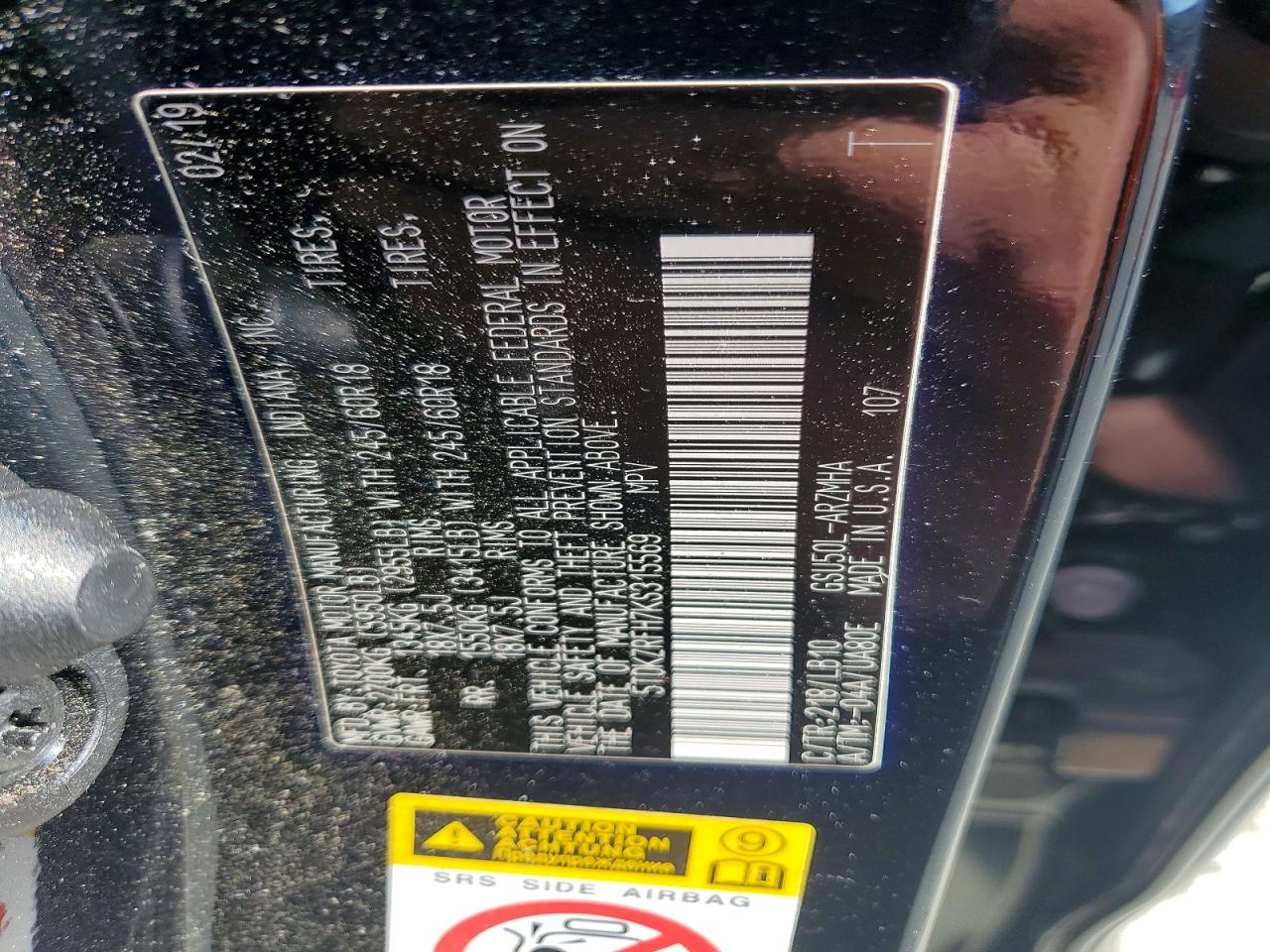 2019 TOYOTA HIGHLANDER