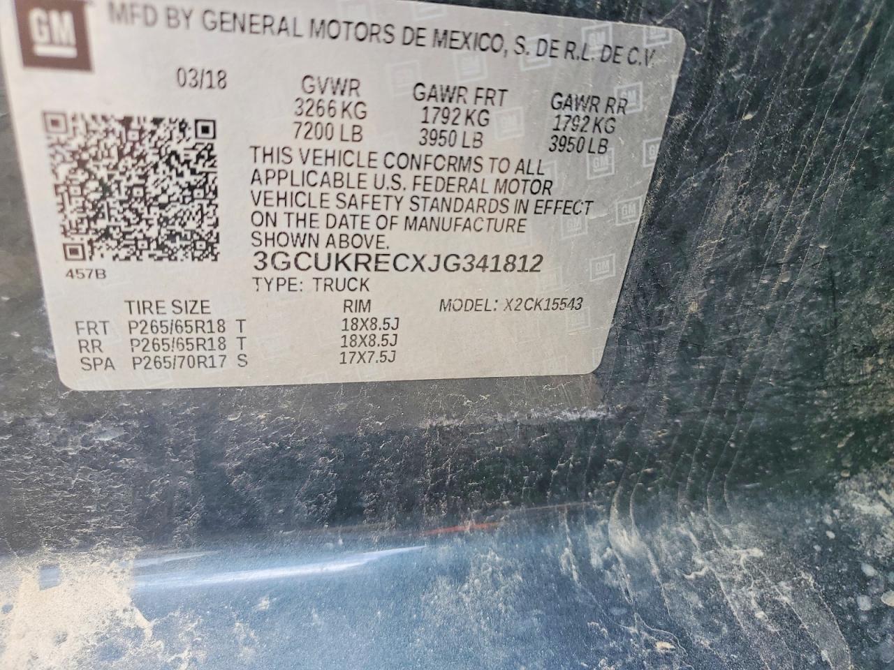 2018 CHEVROLET SILVERADO