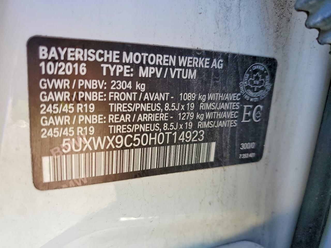 2017 BMW X3