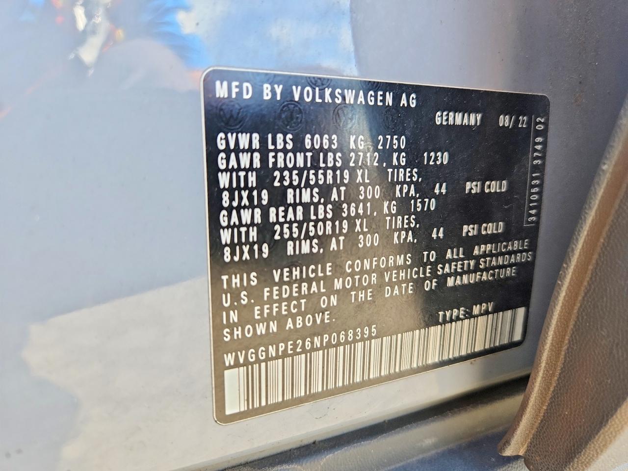 2022 VOLKSWAGEN ALL OTHER