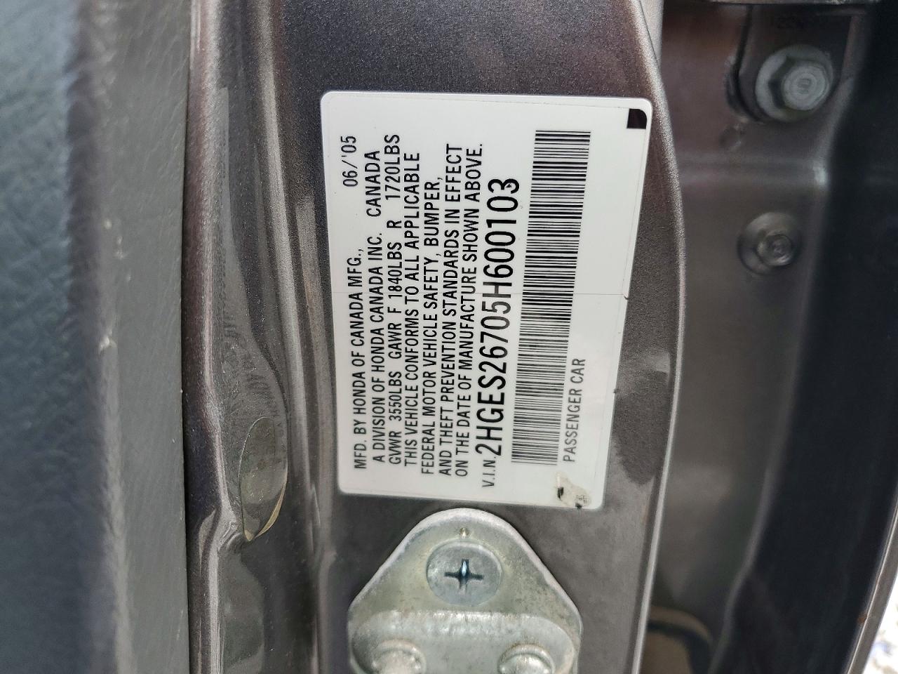 2005 HONDA CIVIC