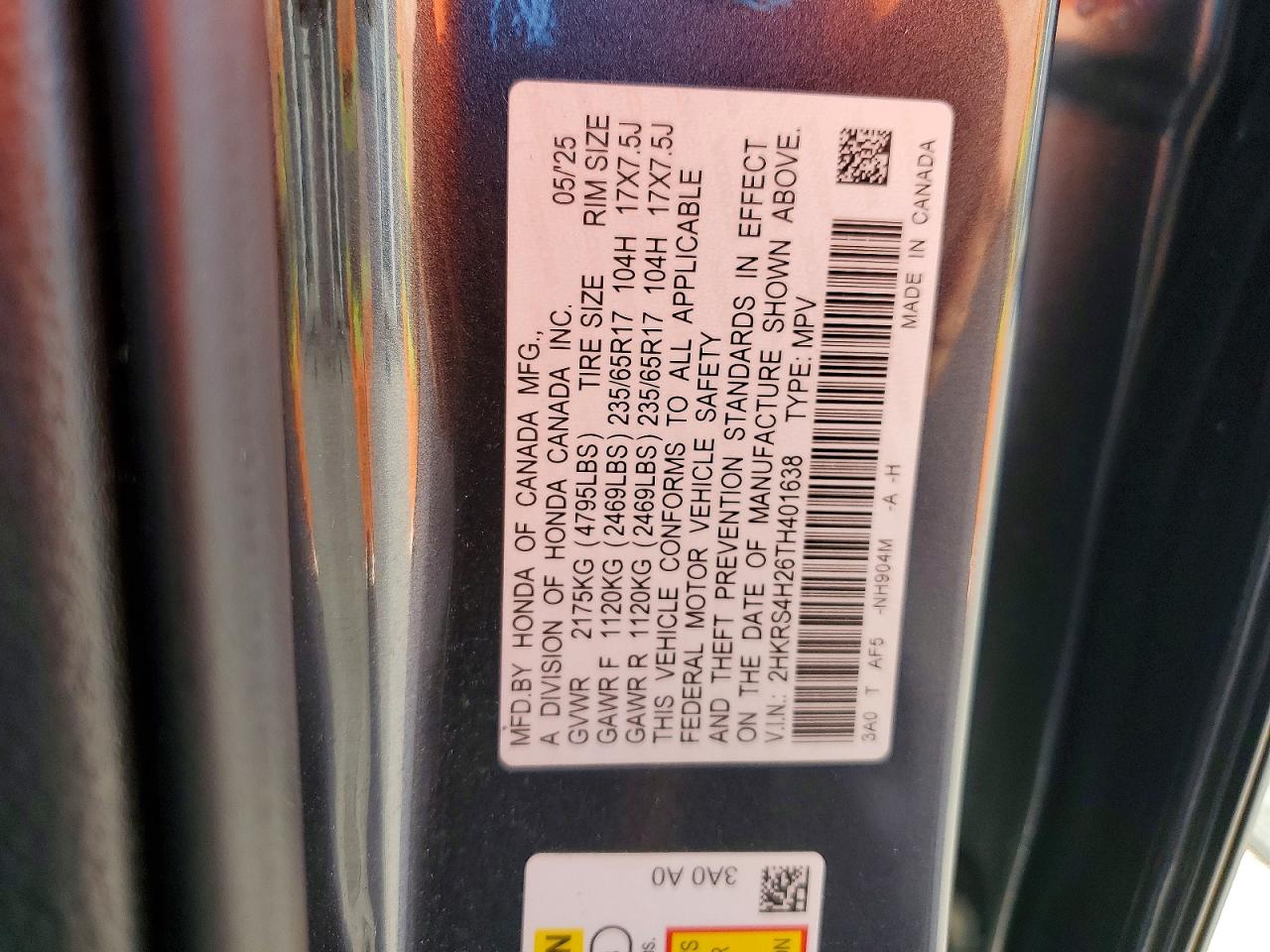 2026 HONDA CRV
