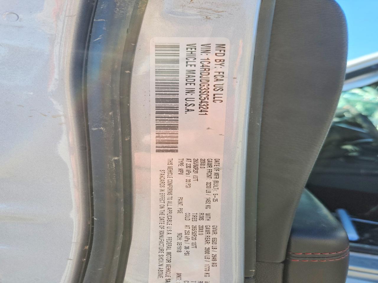 2025 DODGE DURANGO