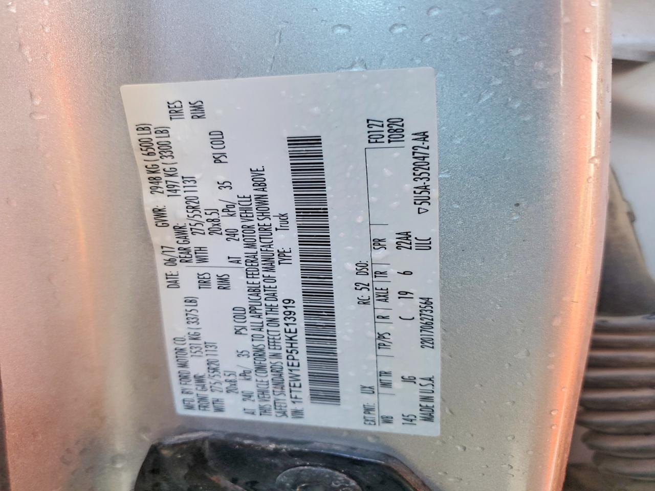 2017 FORD F-150