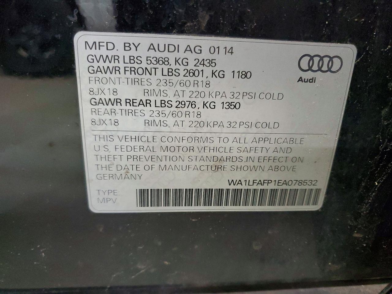 2014 AUDI Q5