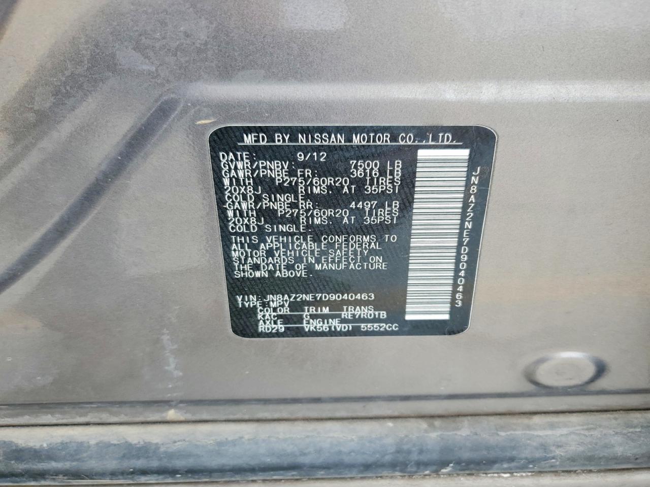 2013 INFINITI QX56