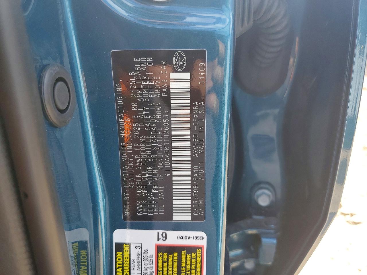 2026 TOYOTA CAMRY