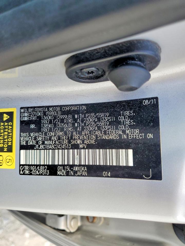 2012 LEXUS RX450