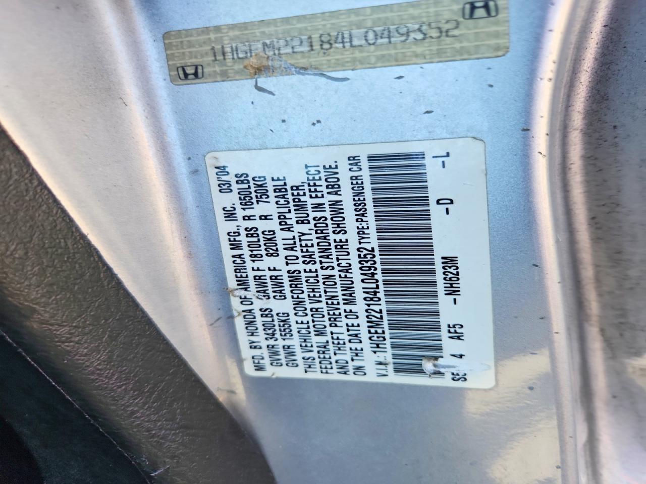 2004 HONDA CIVIC