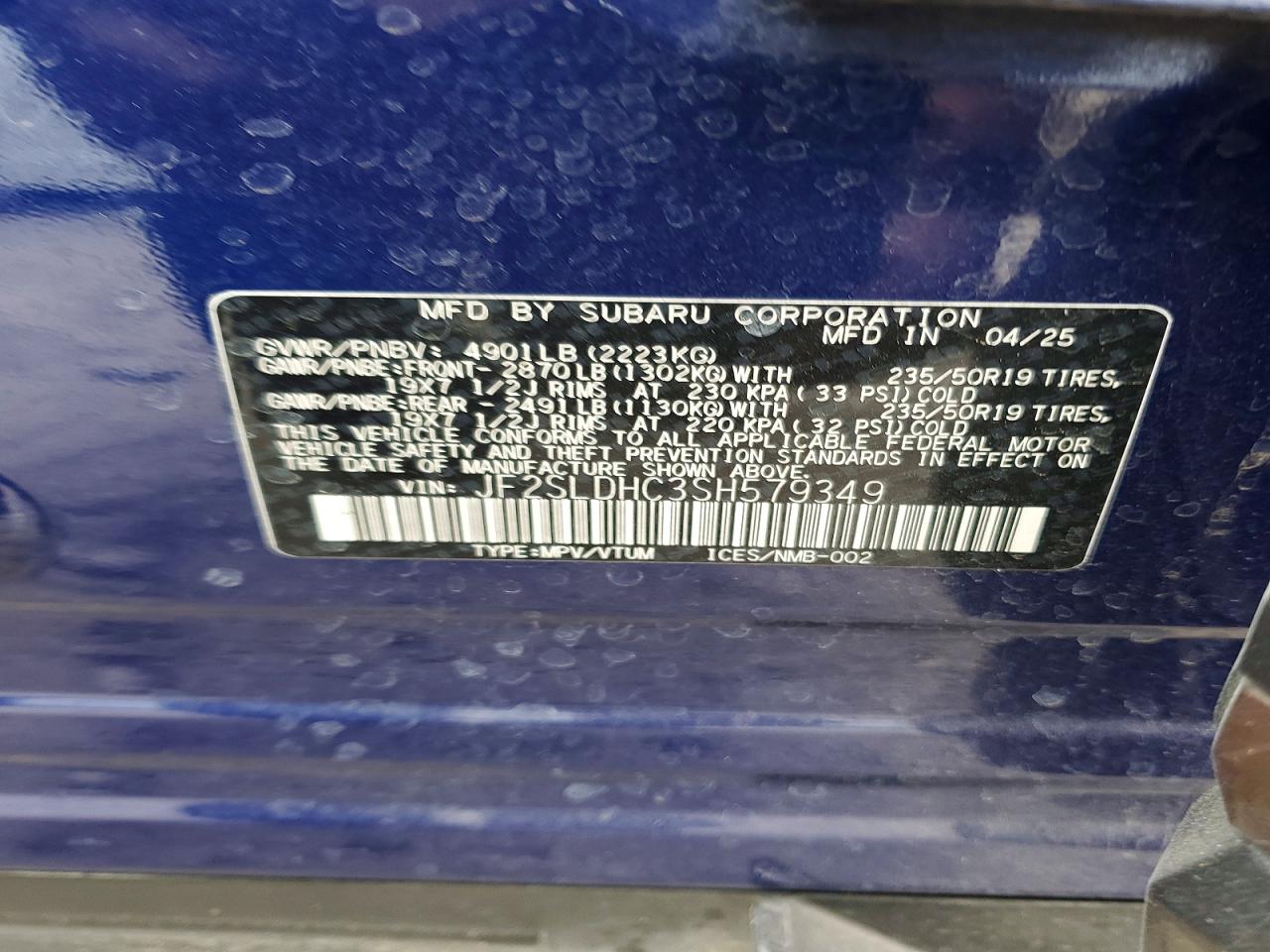 2025 SUBARU FORESTER