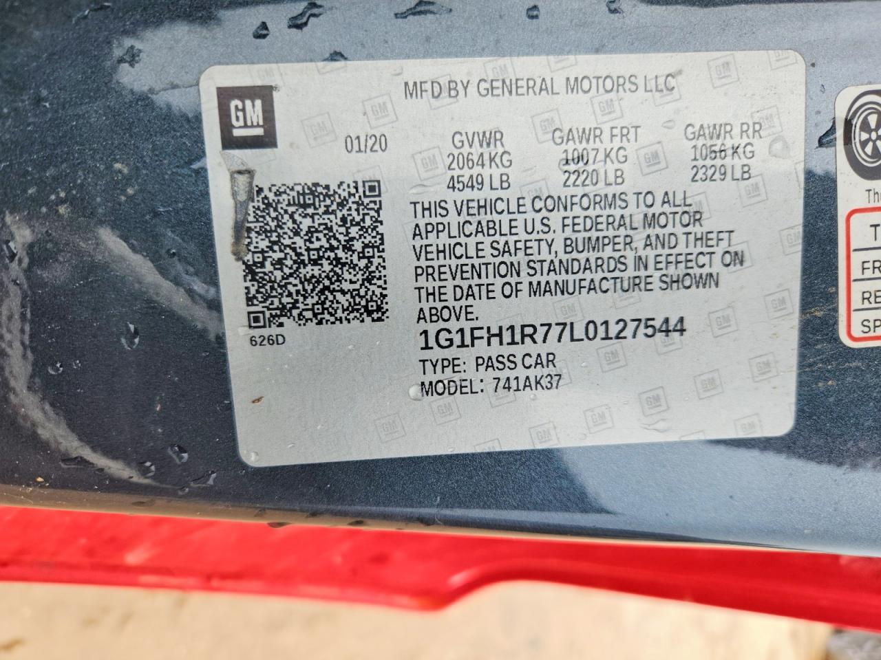 2020 CHEVROLET CAMARO