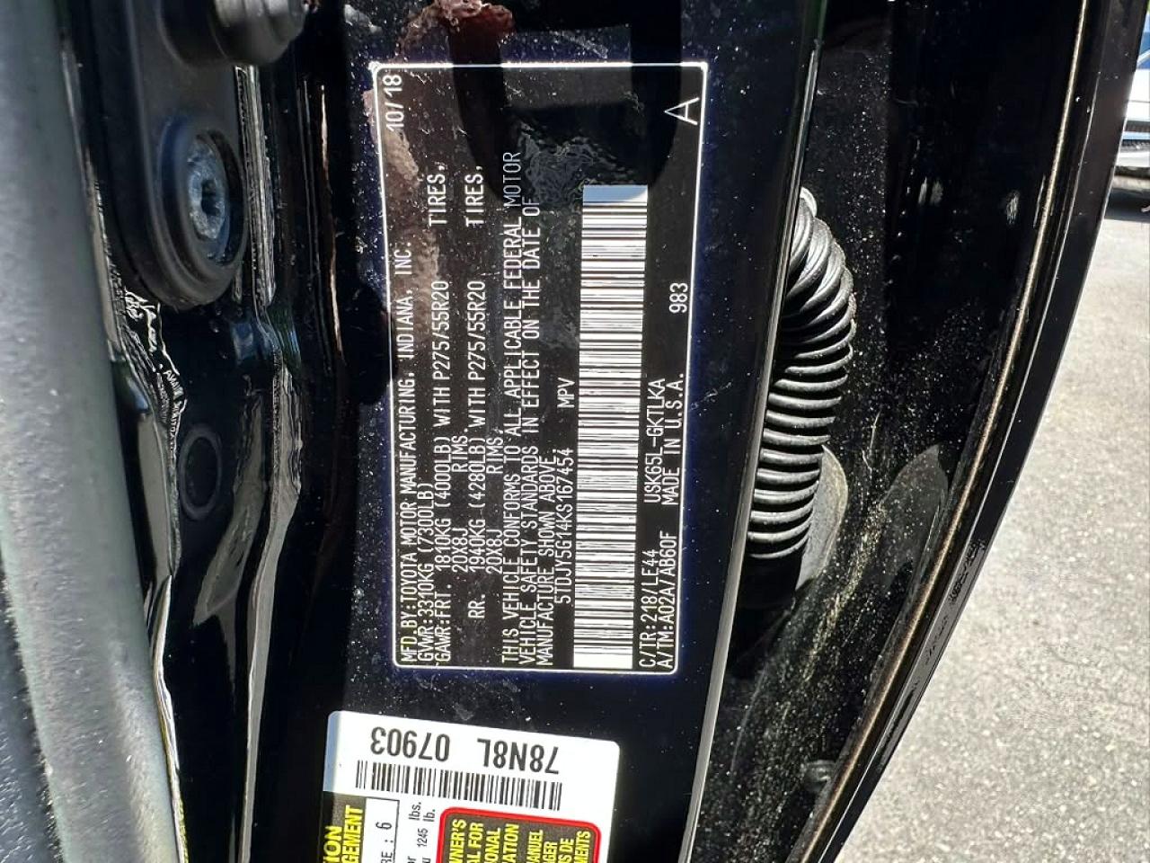2019 TOYOTA SEQUOIA