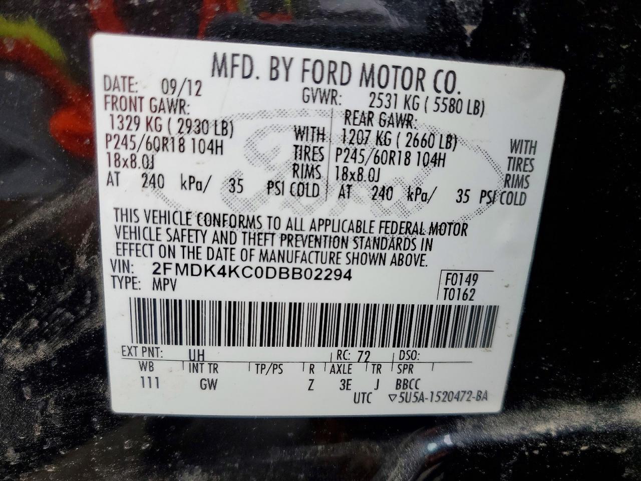 2013 FORD EDGE