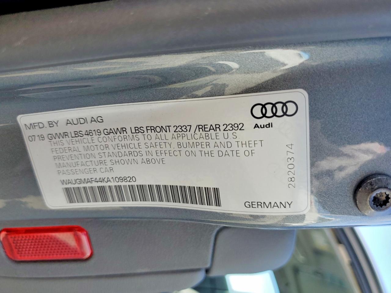 2019 AUDI A4
