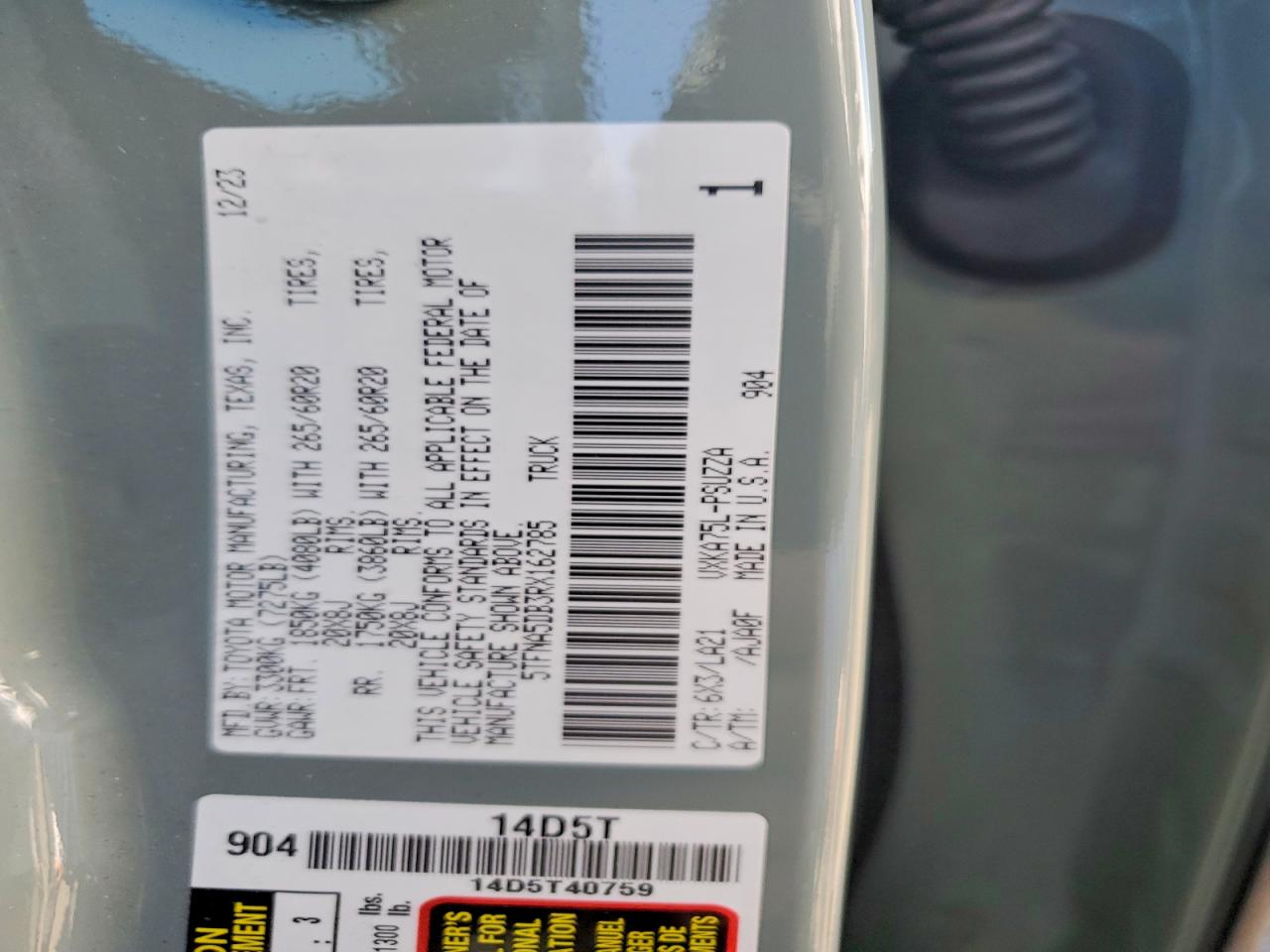 2024 TOYOTA TUNDRA