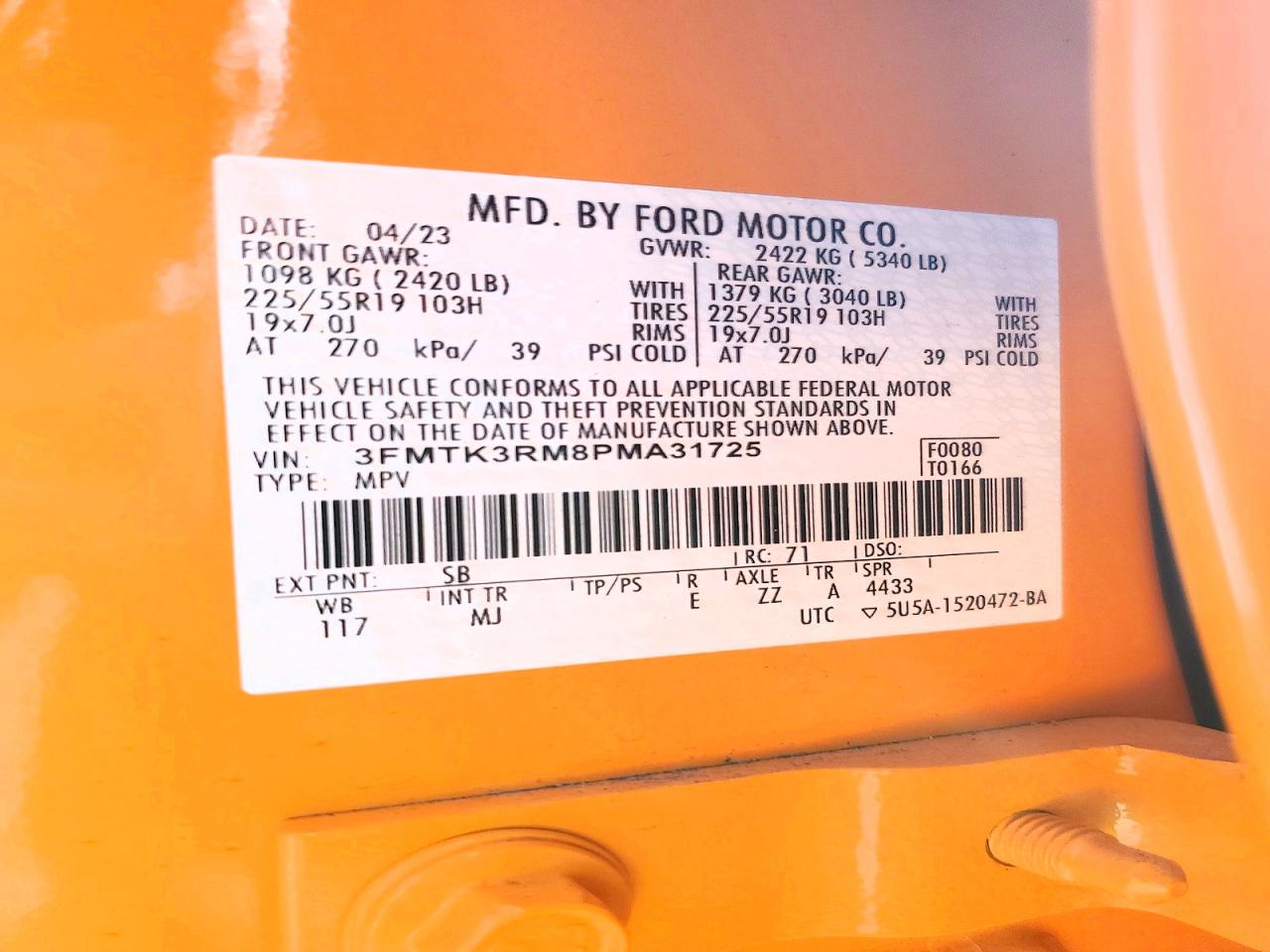 2023 FORD MUSTANG