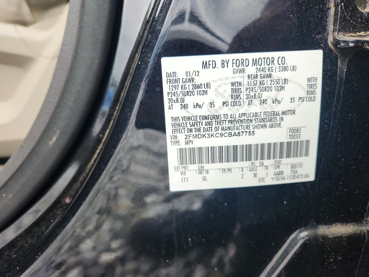 2012 FORD EDGE