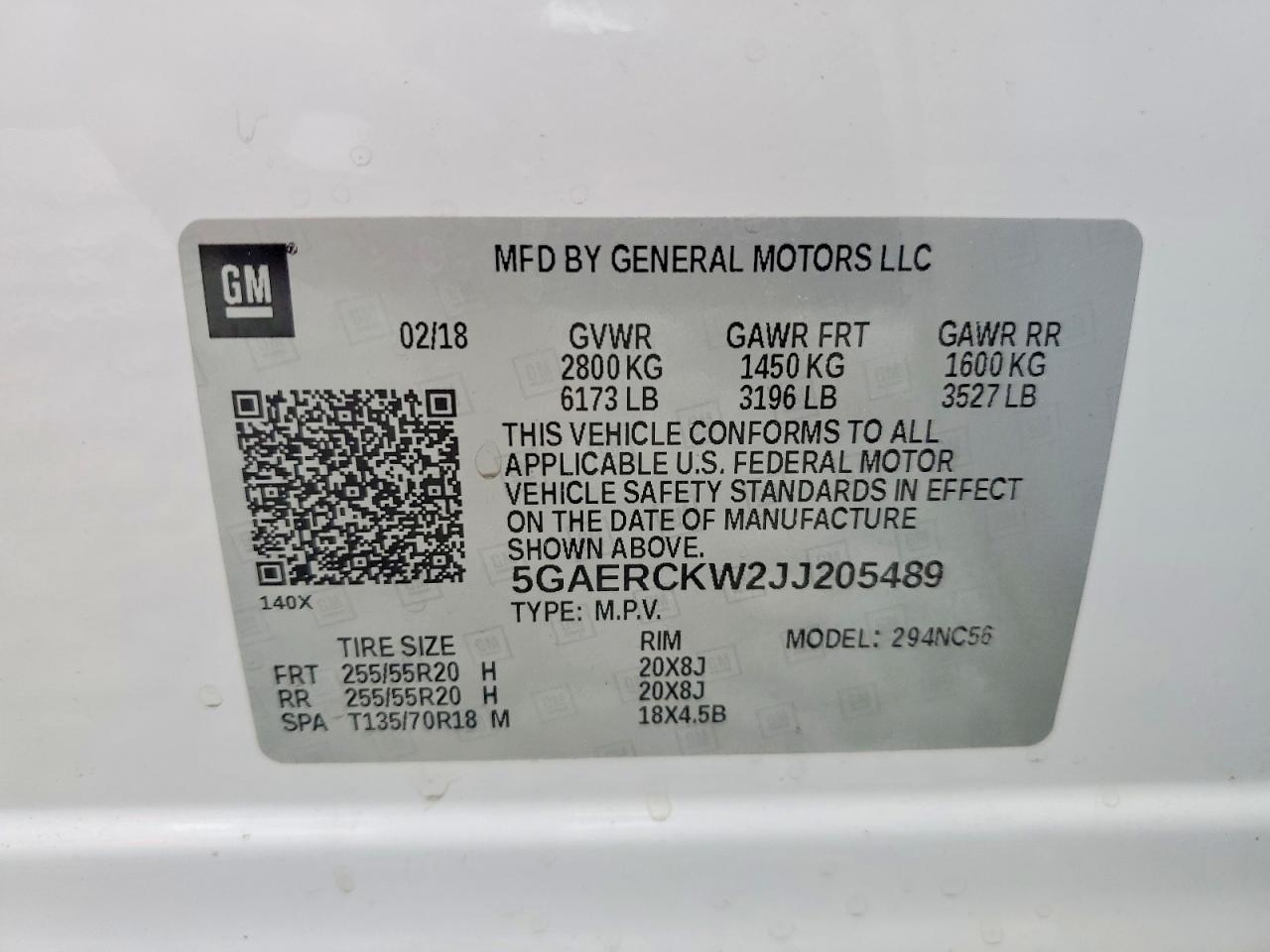 2018 BUICK ENCLAVE
