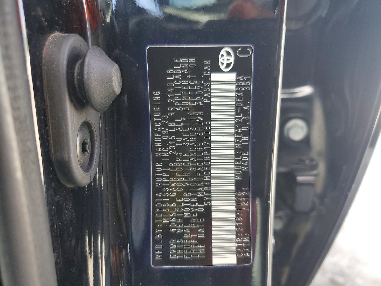 2024 TOYOTA COROLLA
