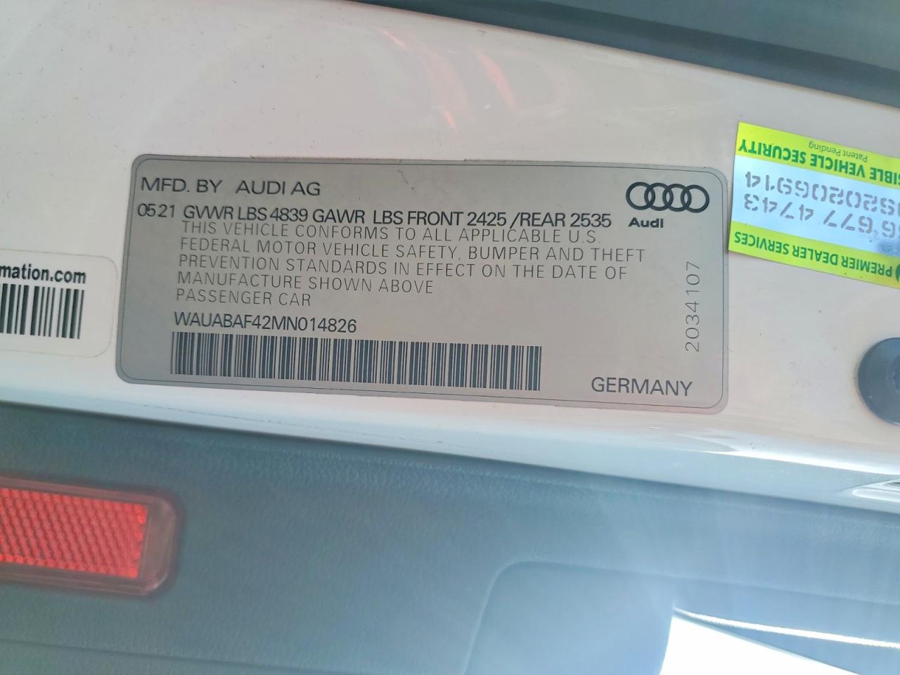 2021 AUDI A4