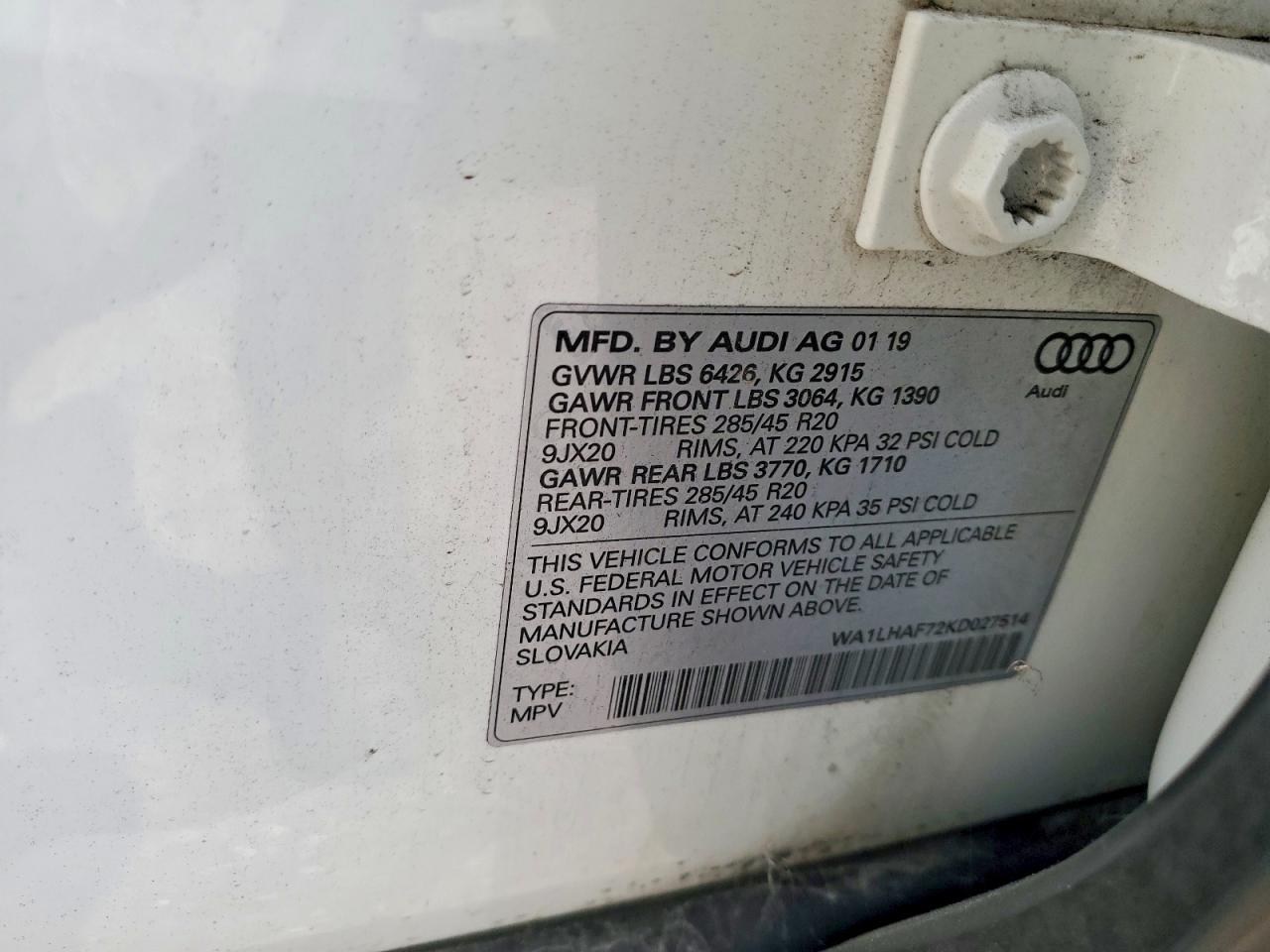 2019 AUDI Q7