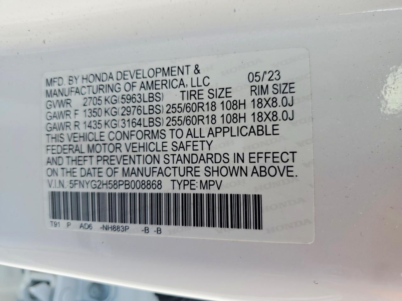 2023 HONDA PILOT