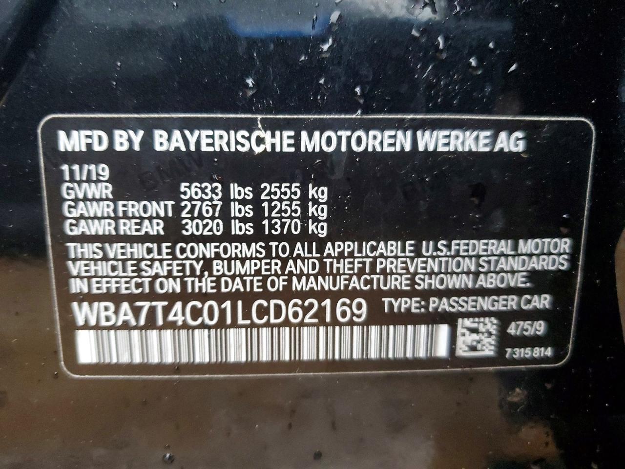 2020 BMW 7 SERIES