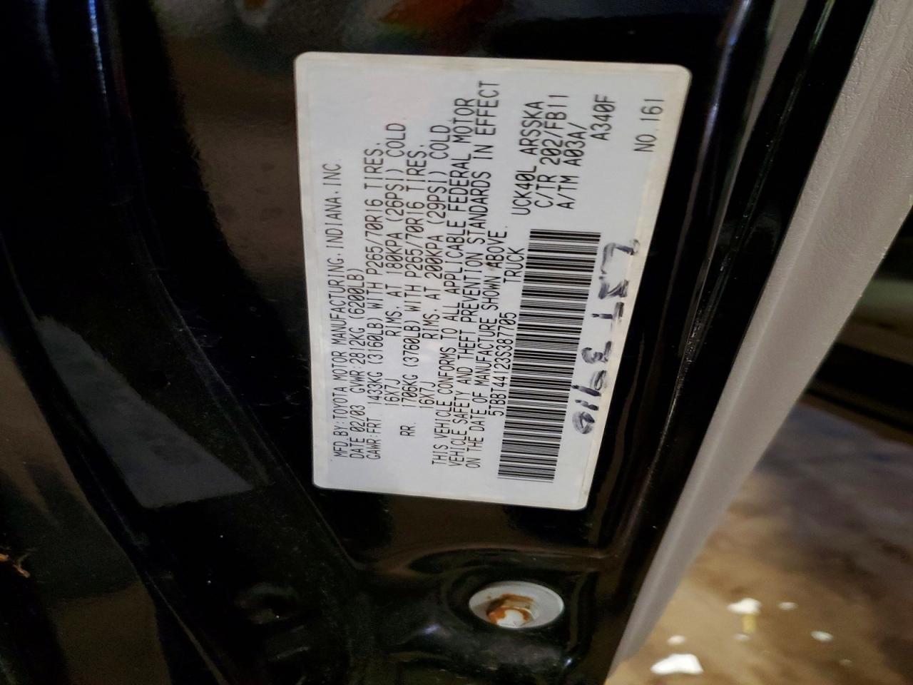 2003 TOYOTA TUNDRA