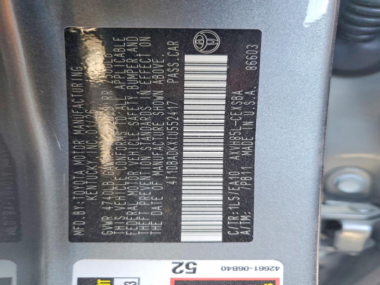 2026 TOYOTA CAMRY