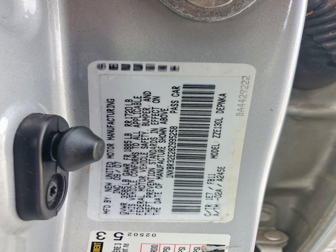 2008 TOYOTA COROLLA