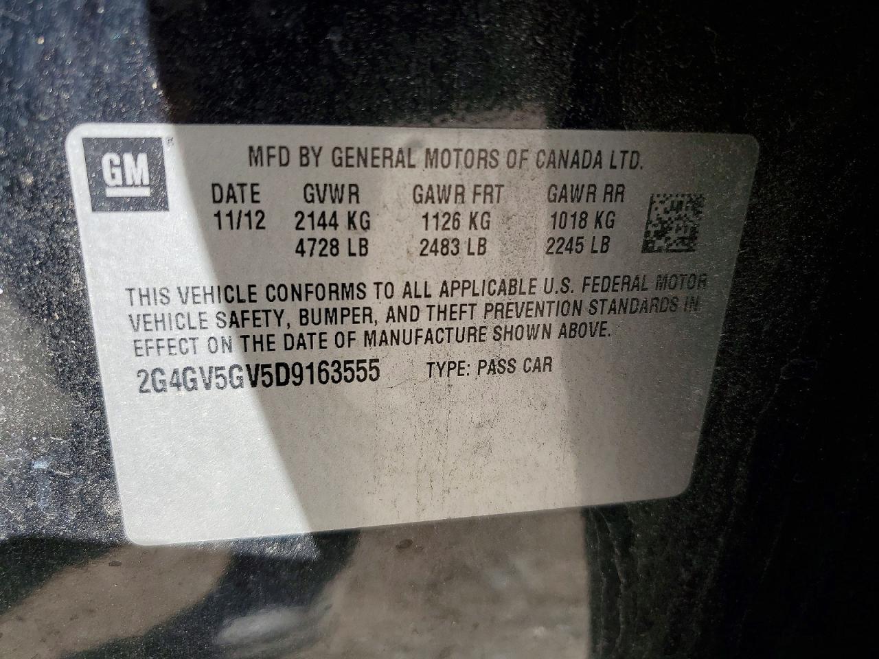 2013 BUICK REGAL