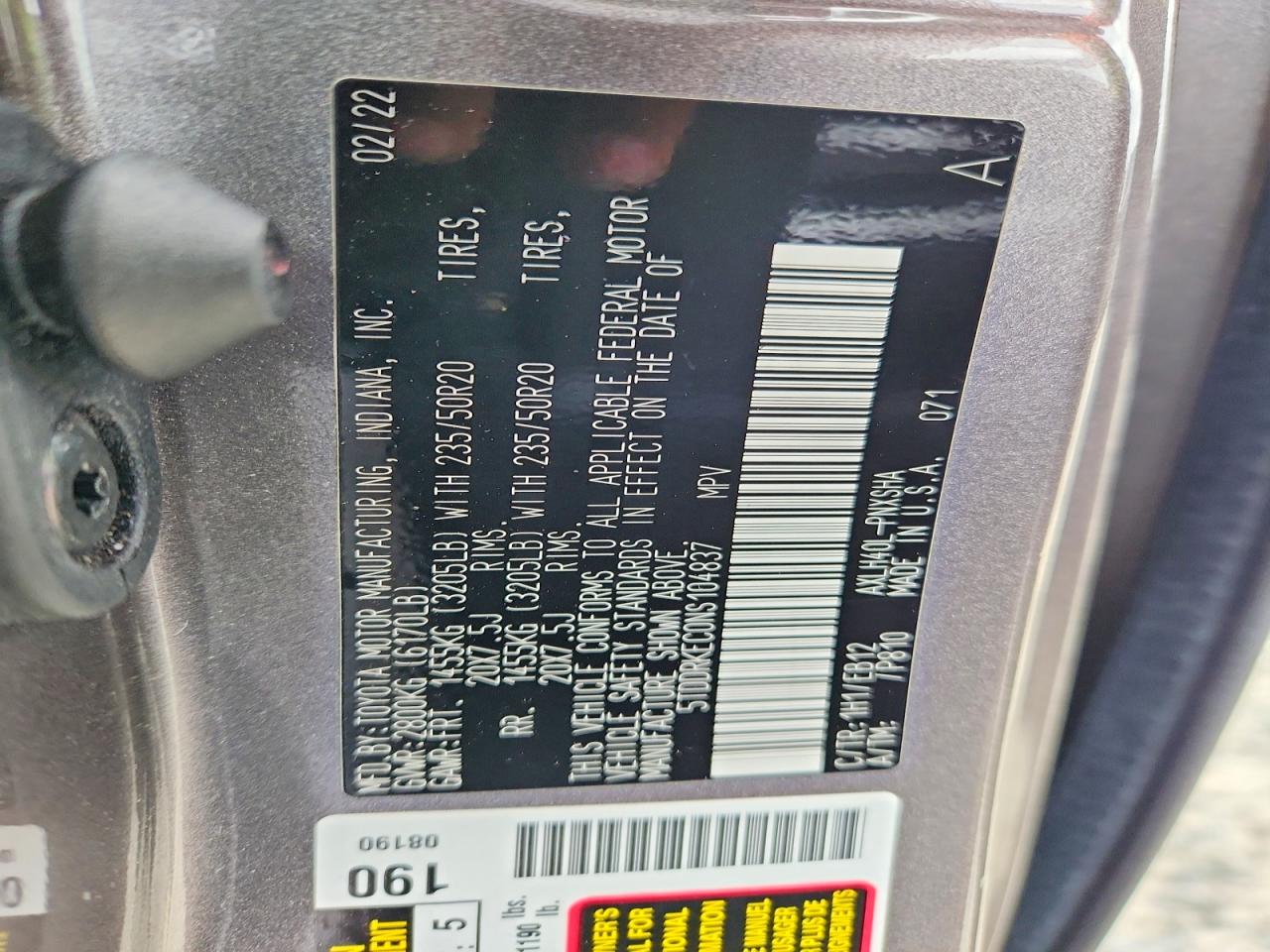 2022 TOYOTA SIENNA