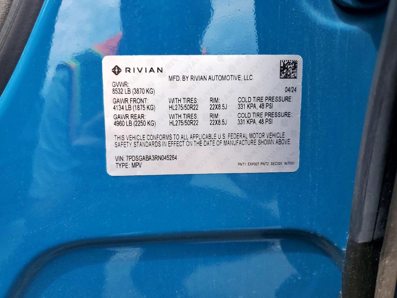 2024 RIVIAN RIS