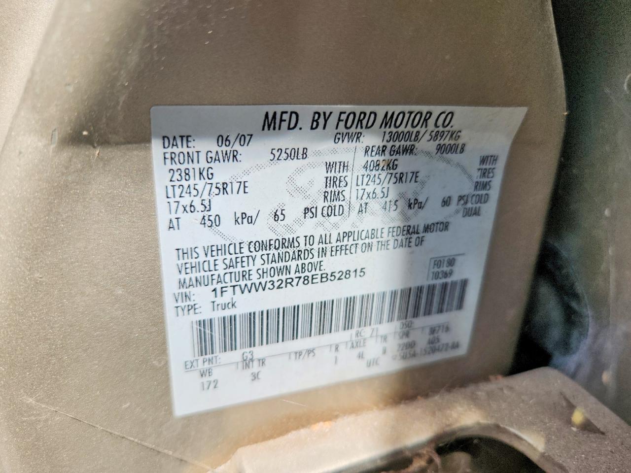 2008 FORD F350