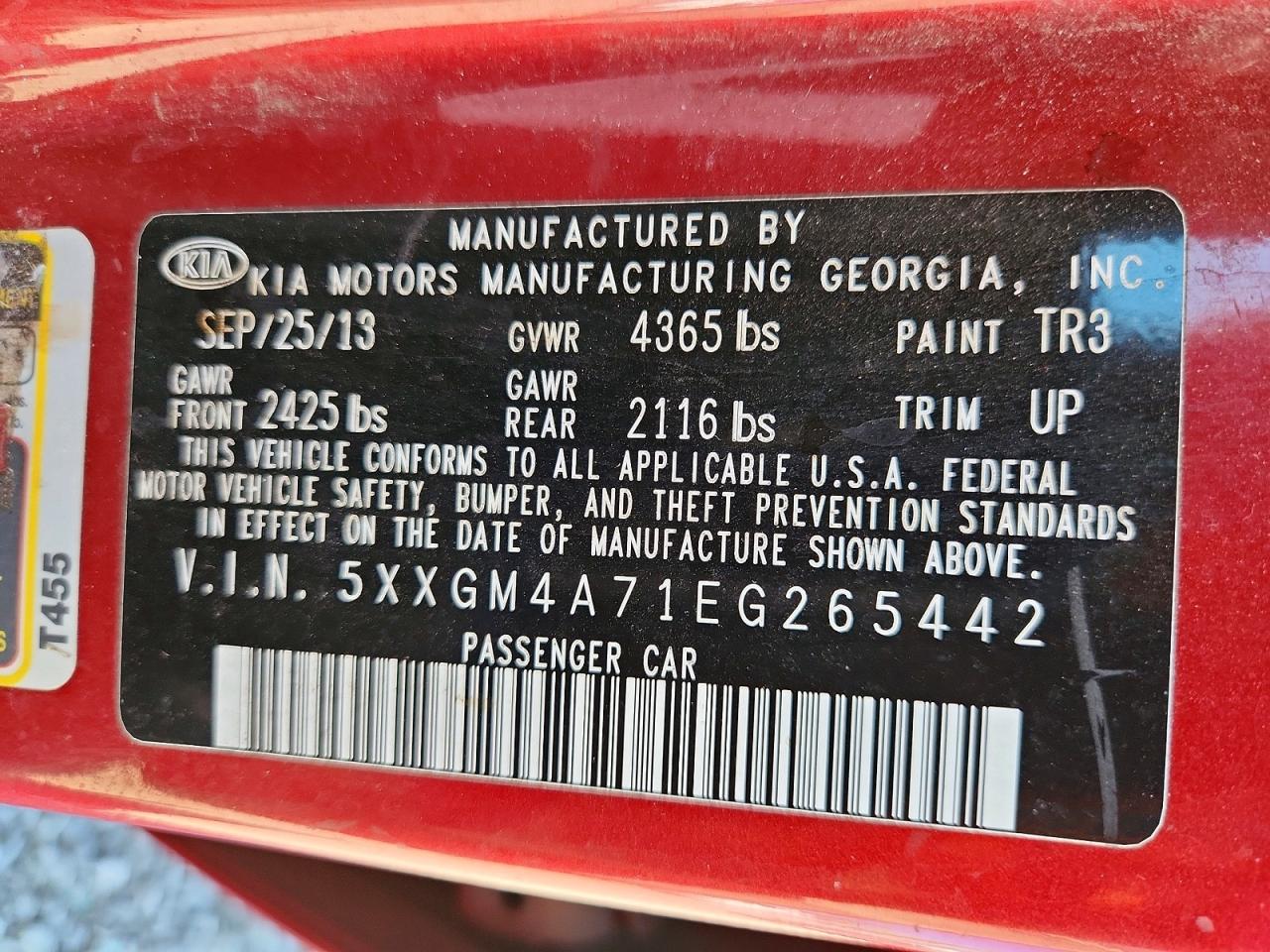 2014 KIA OPTIMA