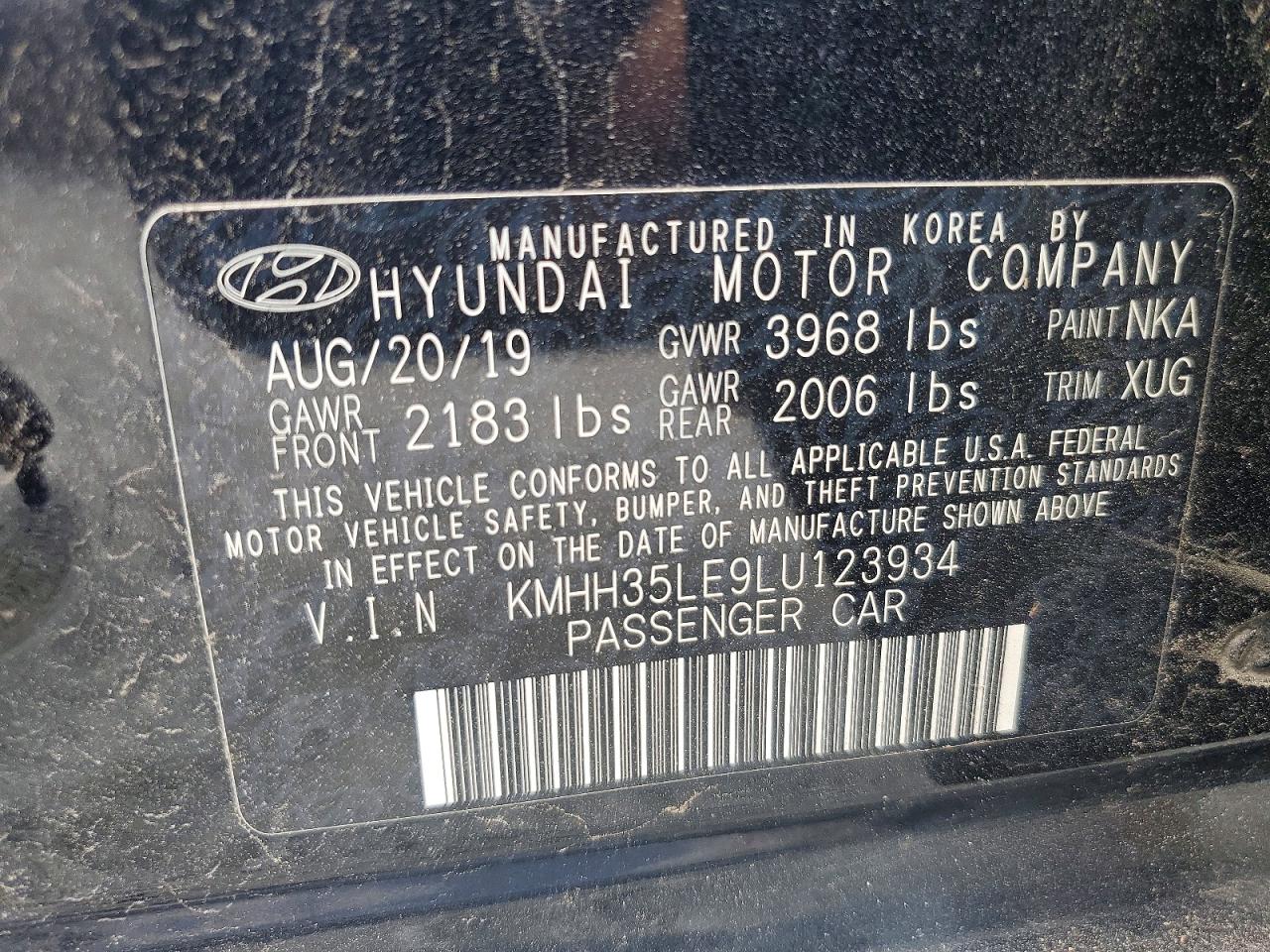 2020 HYUNDAI ELANTRA