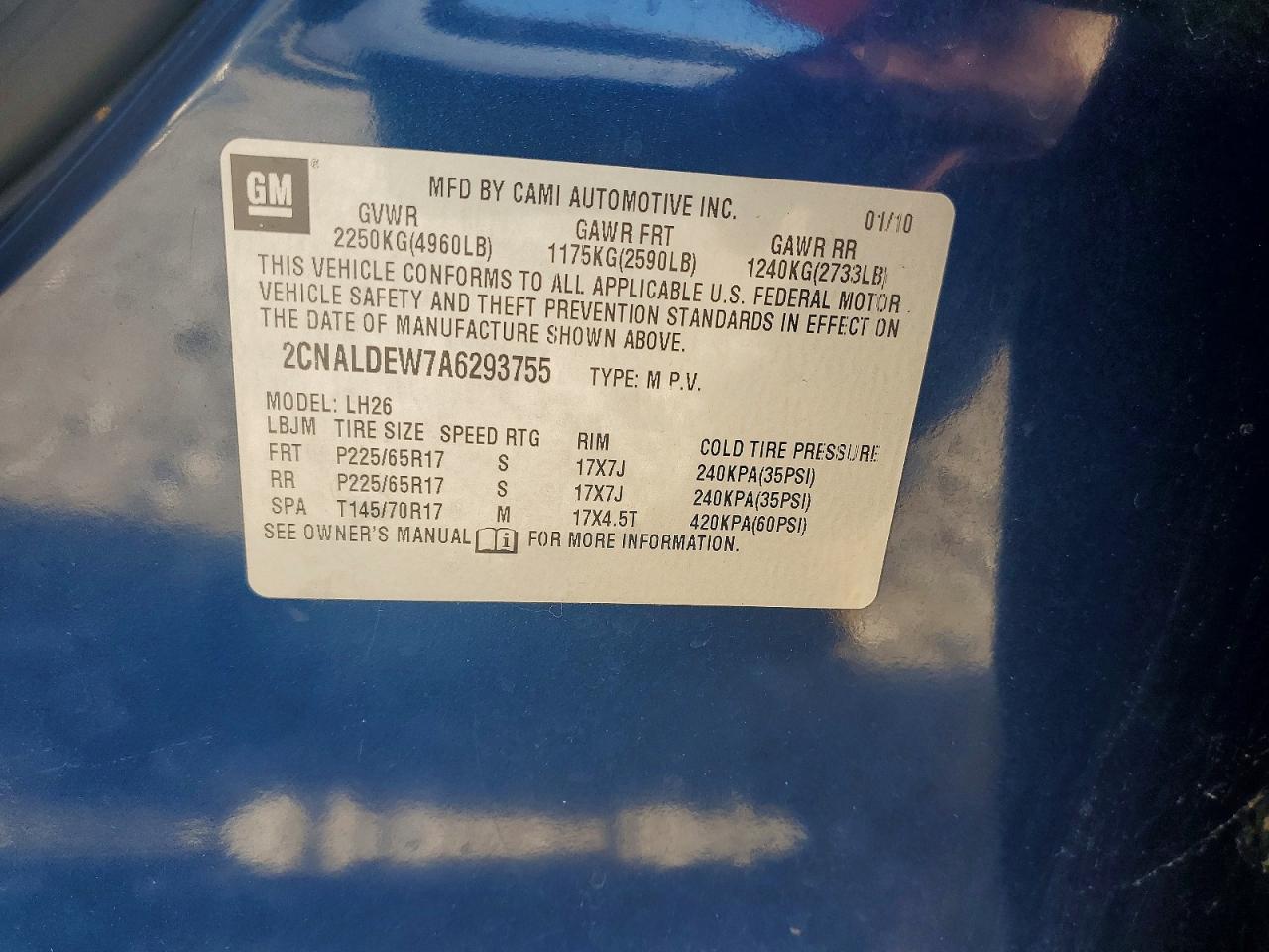 2010 CHEVROLET EQUINOX