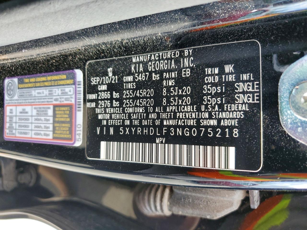 2022 KIA SORENTO