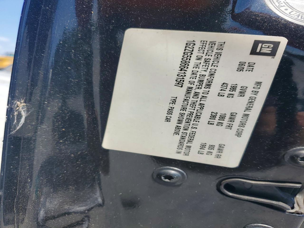 2006 PONTIAC G6