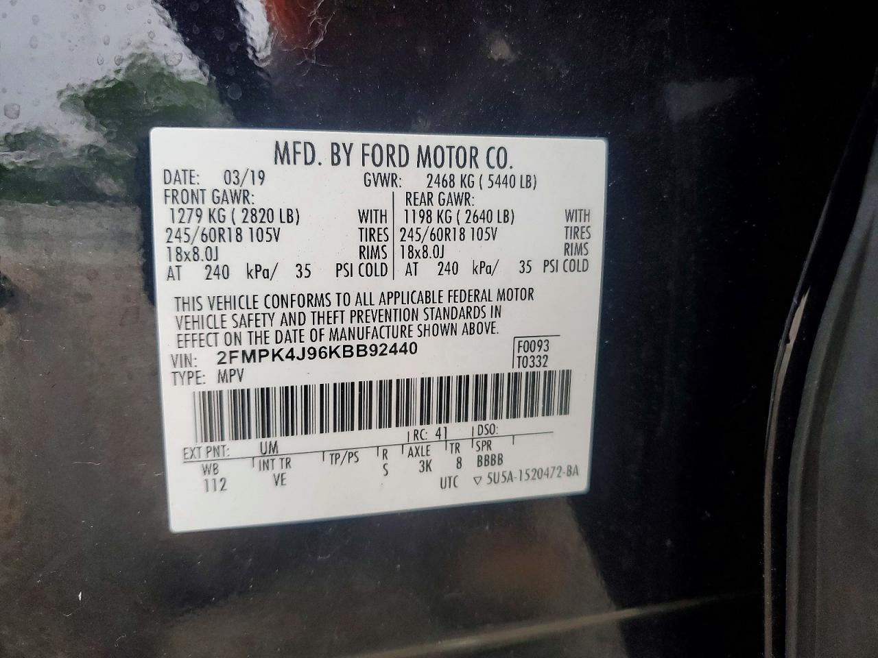 2019 FORD EDGE