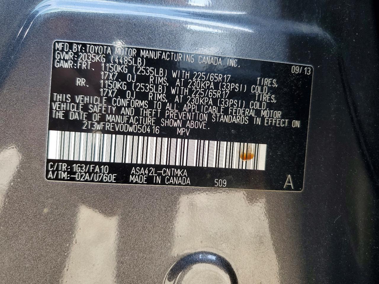 2013 TOYOTA RAV4