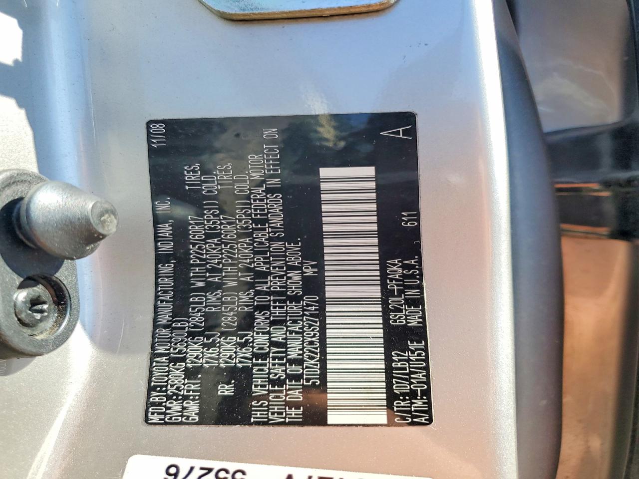 2009 TOYOTA SIENNA