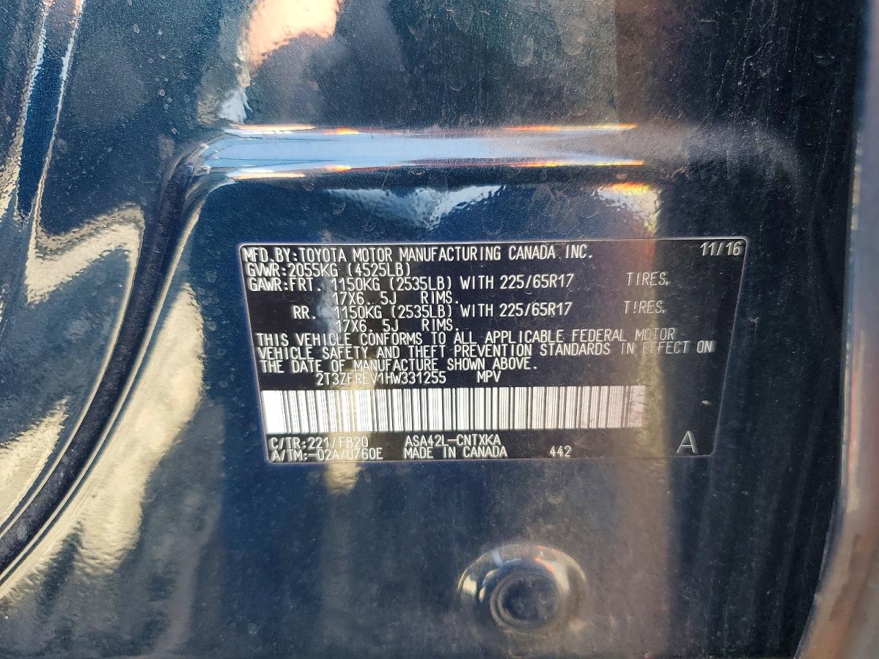2017 TOYOTA RAV4