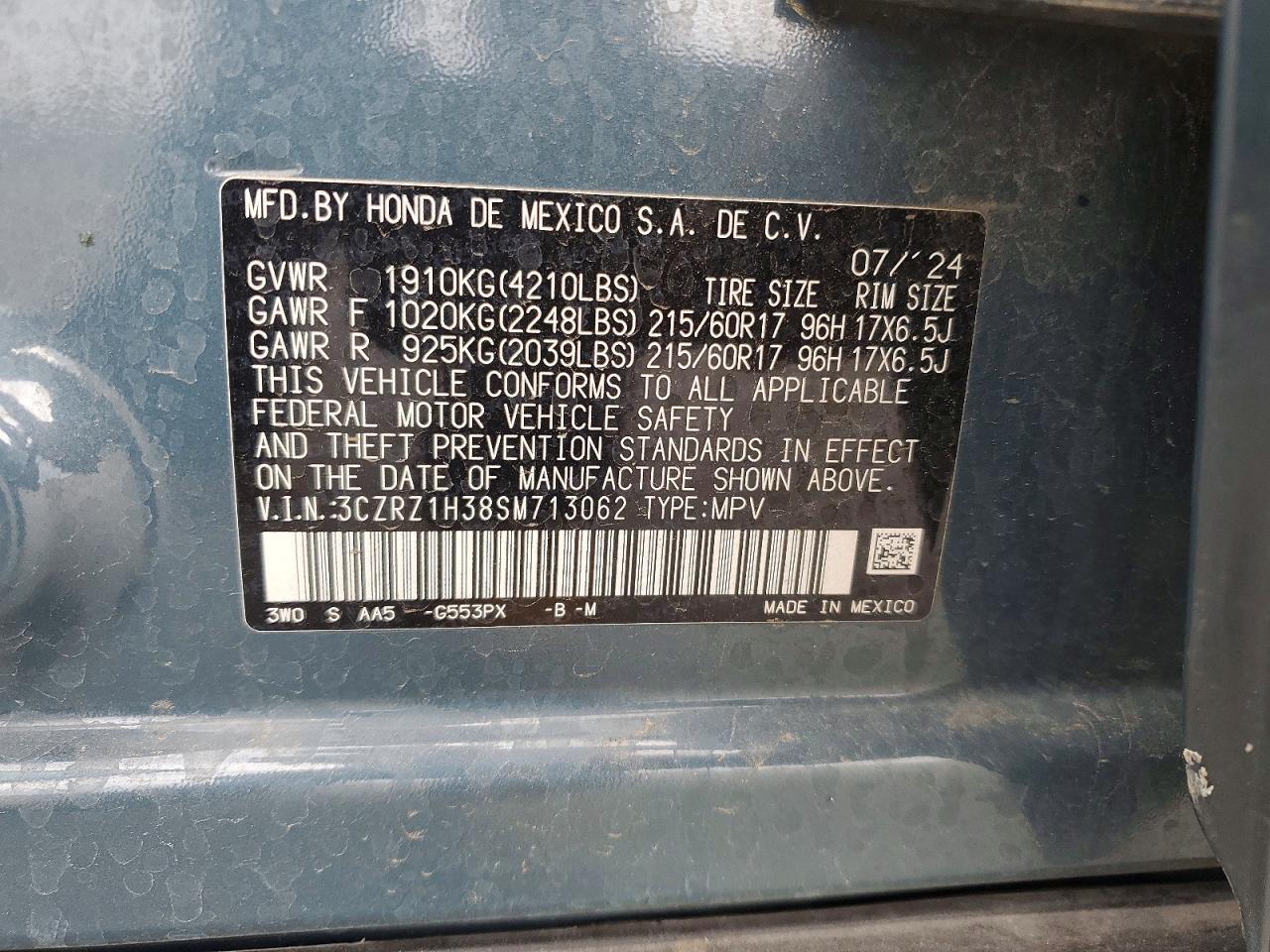 2025 HONDA HR-V