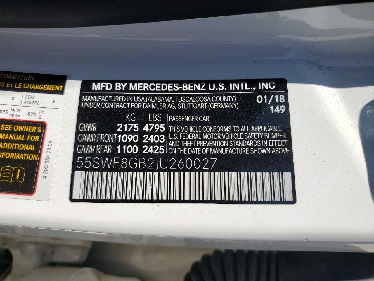 2018 MERCEDES-BENZ C-CLASS