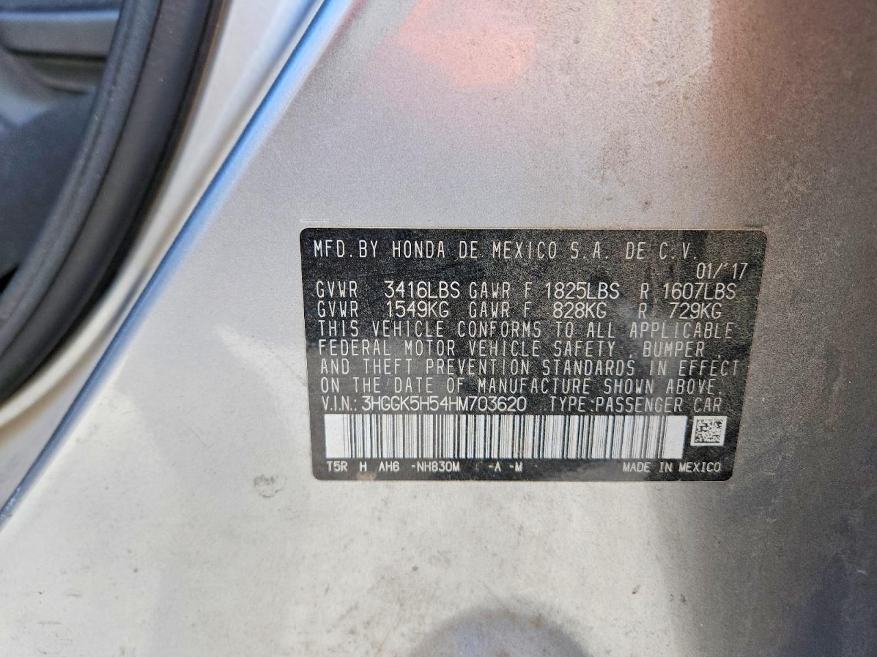 2017 HONDA FIT