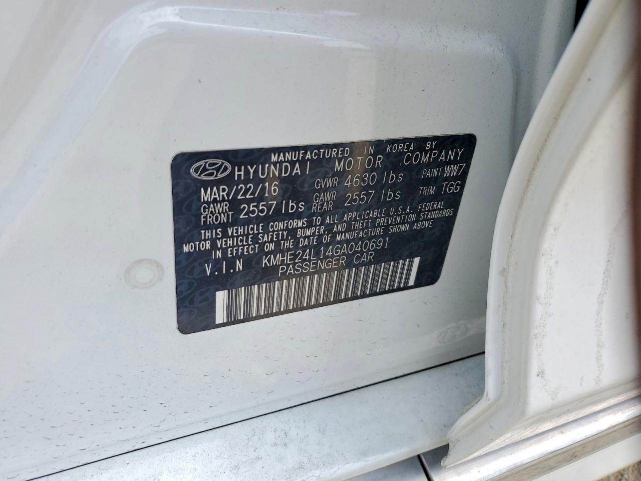 2016 HYUNDAI SONATA