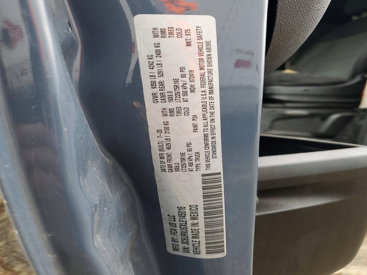 2020 RAM PROMASTER