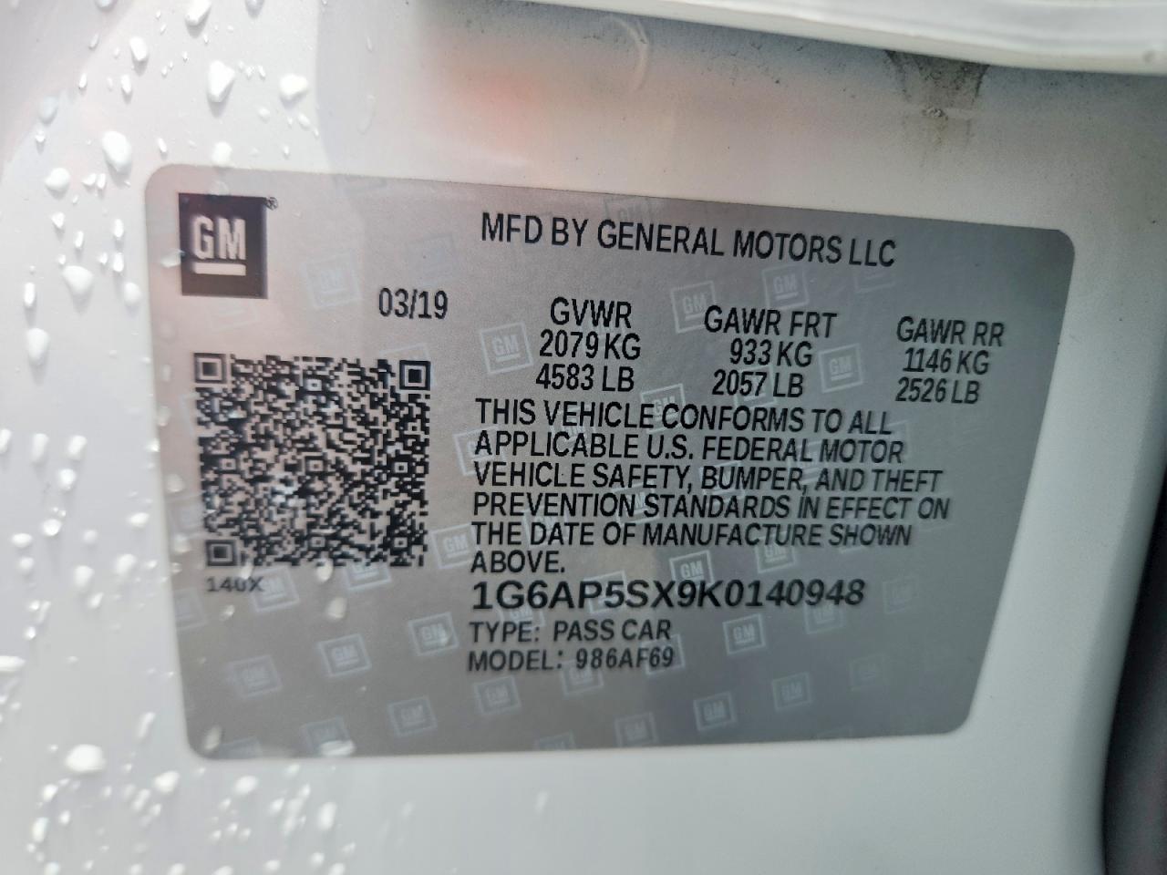 2019 CADILLAC CTS